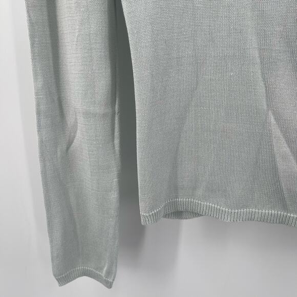 Magaschoni Silk Cardigan Size Small Sweater Classic Light Green Designer Luxury - Picture 10 of 14